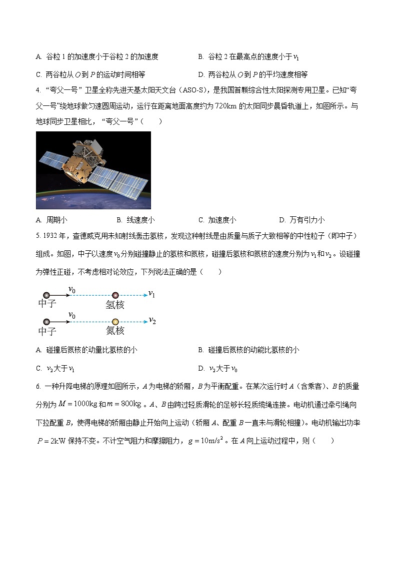 2024长春二中高三上学期10月月考物理试题含答案第2页