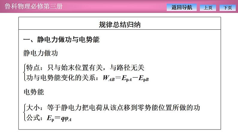 2023-2024学年鲁科版（2019）必修第三册 第2章 电势能与电势差 章末复习 课件第4页