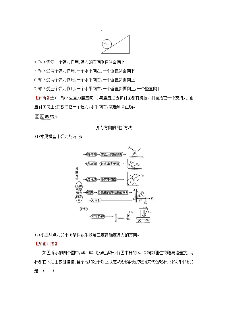 浙江专版2024版高考物理一轮复习第二章相互作用第1讲重力弹力摩擦力练习含解析第3页