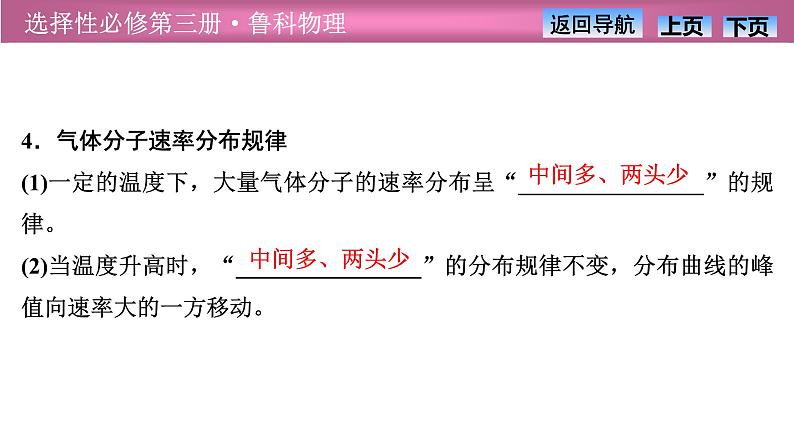 2023-2024学年鲁科版（2019）选择性必修第三册 1.3气体分子速率分布的统计规律1.4科学探究：气体压强与体积的关系 课件第5页