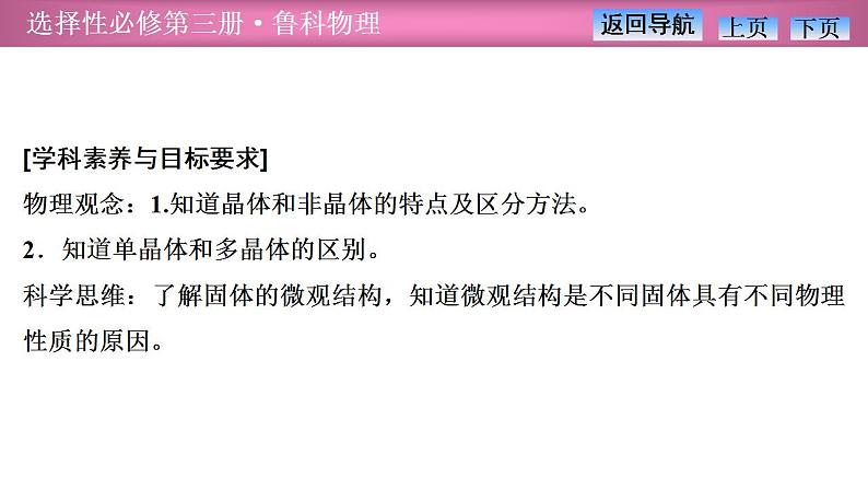 2023-2024学年鲁科版（2019）选择性必修第三册 2.1固体类型及微观结构 课件第2页