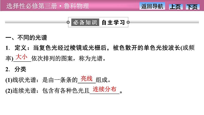 2023-2024学年鲁科版（2019）选择性必修第三册 4.3光谱与氢原子光谱 课件第4页