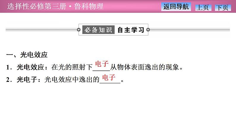 2023-2024学年鲁科版（2019）选择性必修第三册 6.1光电效应及其解释 课件04