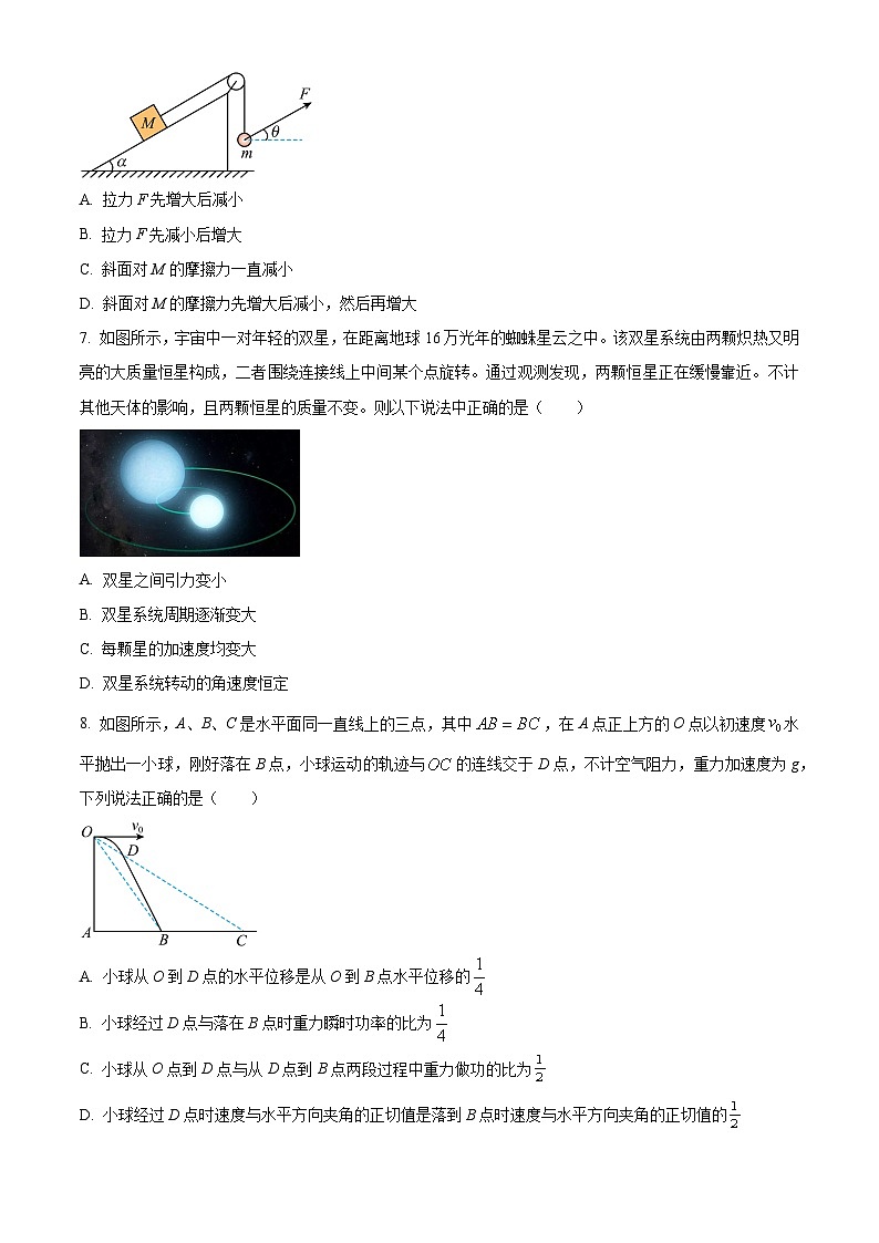 2024重庆市渝北中学高三9月月考物理试题含解析03