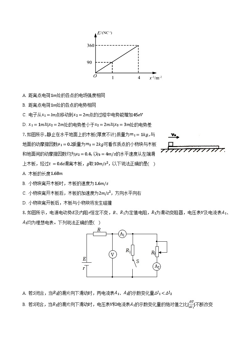 2023-2024学年重庆市重点中学高二（上）月考物理试卷（9月份）（含解析）第3页