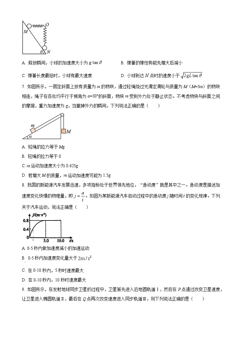 2024辽宁省滨城高中联盟高三上学期期中Ⅰ考试物理含解析第3页