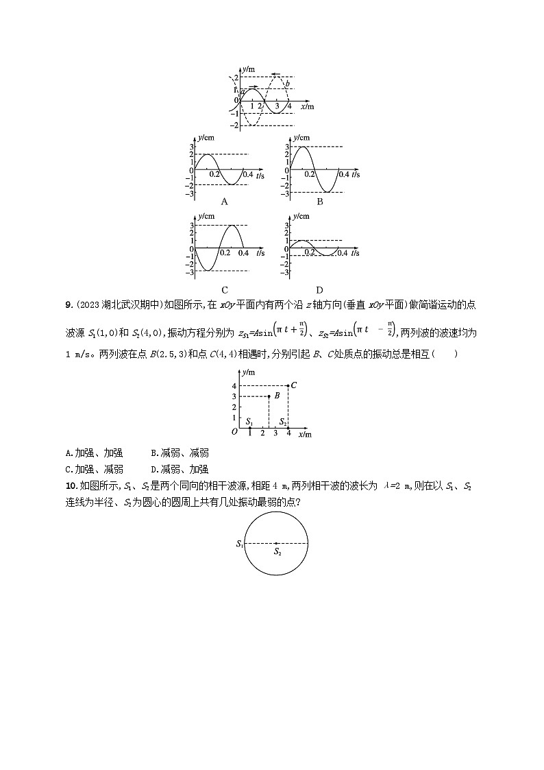 新教材2023_2024学年高中物理第3章机械波4波的干涉分层作业新人教版选择性必修第一册03