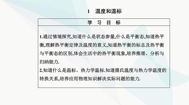 人教版高中物理选择性必修第三册第二章气体、固体和液体2-1温度和温标课件02