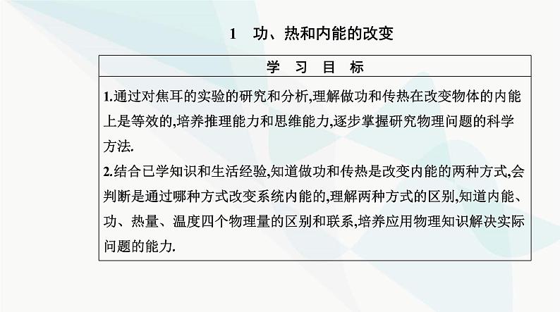 人教版高中物理选择性必修第三册第三章热力学定律3-1功、热和内能的改变课件第2页