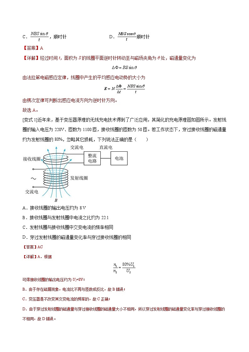 新高考物理三轮冲刺突破练习专题17法拉第电磁感应现象（含解析）第2页