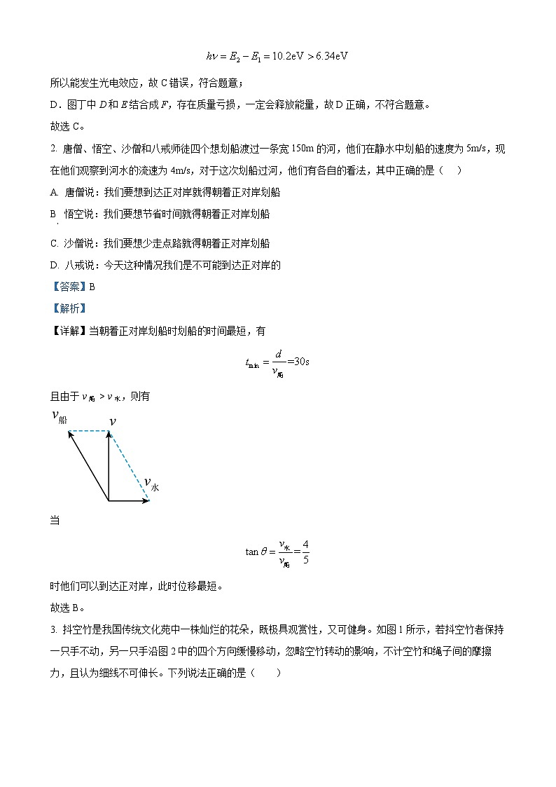 湖南省怀化市第三中学2023-2024学年高三物理上学期月考试题（二）（Word版附解析）第2页