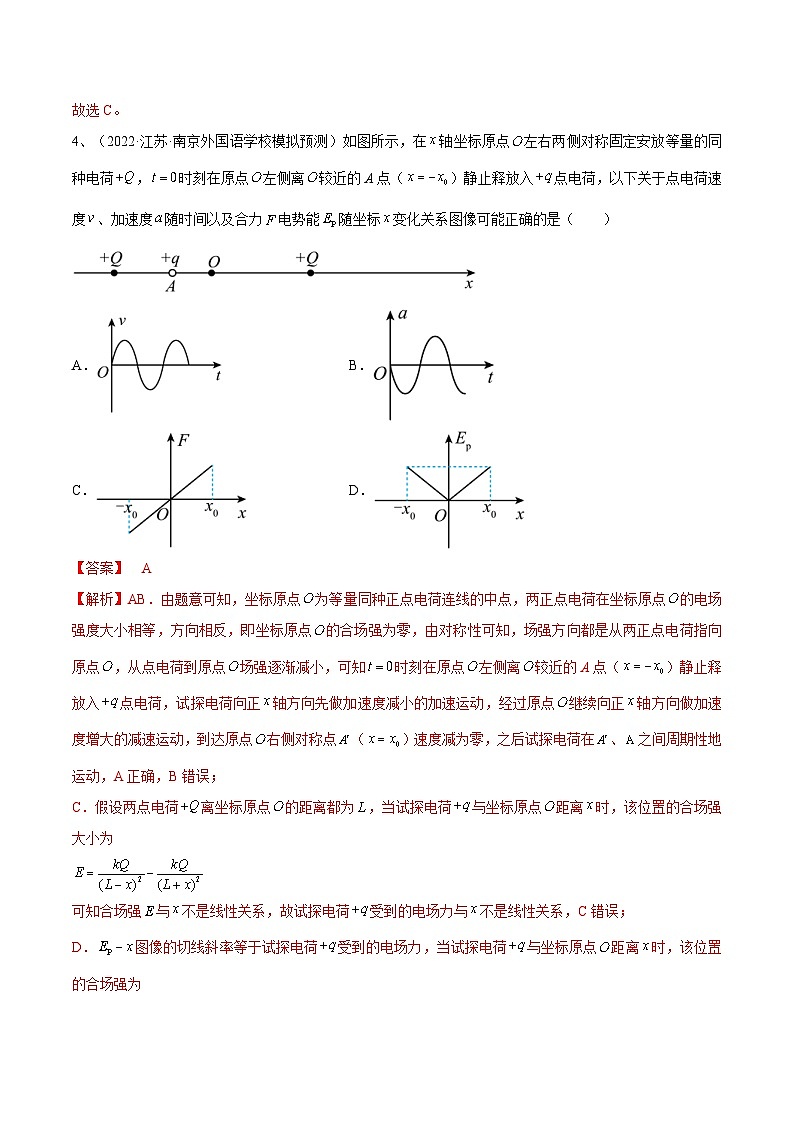 新高考物理一轮复习专题7.2　电场能的性质 精品练习（含解析）03
