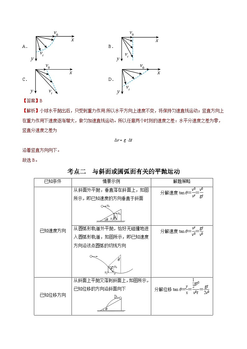 新高考物理一轮复习重难点过关训练专题08 抛体运动（含解析）03