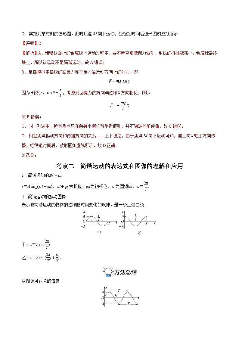 新高考物理一轮复习重难点过关训练专题29  机械振动（含解析）03