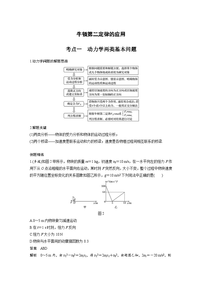 新高考物理一轮复习分层提升讲义B牛顿第二定律的基本应用 中档版（含解析）第1页