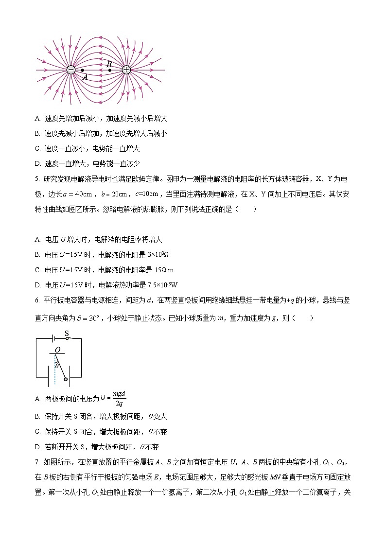 【期中真题】四川省成都外国语学校2022-2023学年高二上学期期中考试物理试题（原卷版）第2页