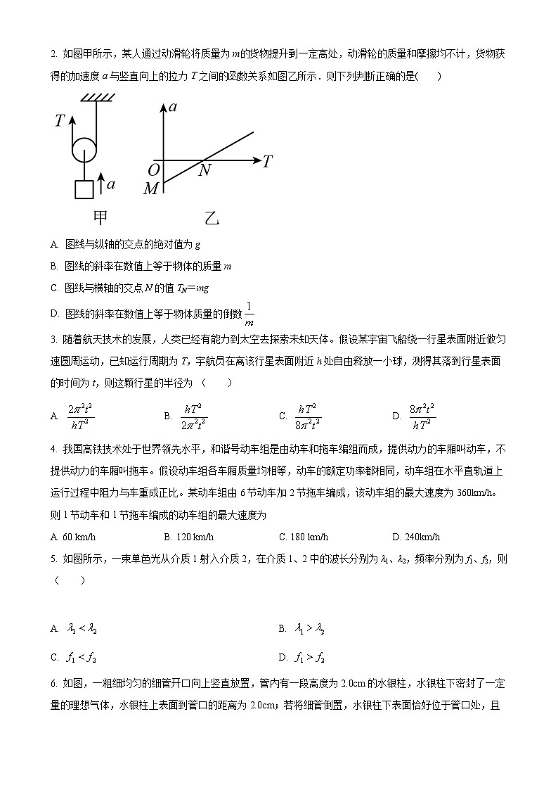 【期中真题】吉林省长春外国语学校2022-2023学年高三上学期11月期中物理试题02
