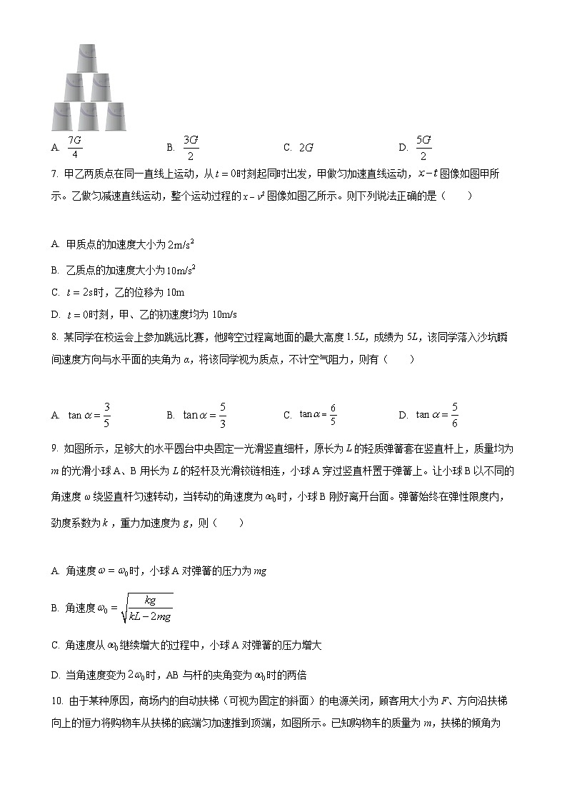 【期中真题】陕西省咸阳市礼泉县2022-2023学年高三上学期中期学科素养评价物理试题 （原卷版）第3页