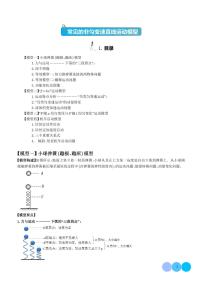 2024年高考物理二轮复习专题常见的非匀变速直线运动模型（原卷版+解析版）