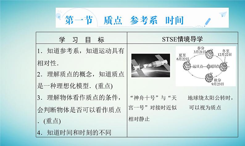 2023_2024学年新教材高中物理第一章运动的描述第一节质点参考系时间课件粤教版必修第一册02