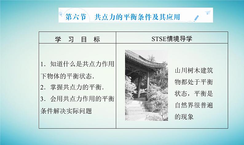 2023_2024学年新教材高中物理第三章相互作用第六节共点力的平衡条件及其应用课件粤教版必修第一册02