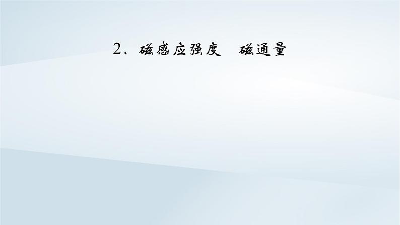 新教材2023年高中物理第13章电磁感应与电磁波初步2磁感应强度磁通量课件新人教版必修第三册第2页