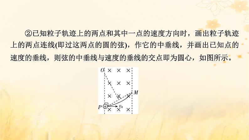 新教材适用2023_2024学年高中物理第1章安培力与洛伦兹力3带电粒子在匀强磁场中的运动第2课时带电粒子在有界匀强磁场中的圆周运动课件新人教版选择性必修第二册第8页