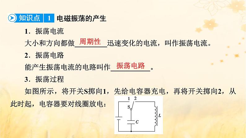 新教材适用2023_2024学年高中物理第4章电磁振荡与电磁波1电磁振荡课件新人教版选择性必修第二册第8页