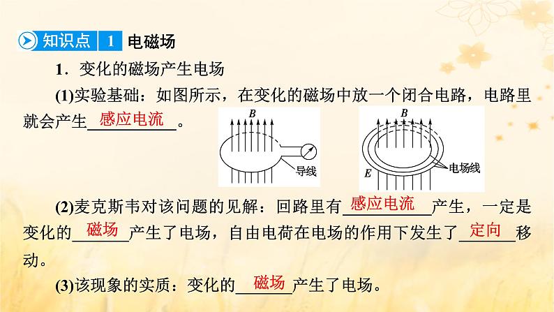 新教材适用2023_2024学年高中物理第4章电磁振荡与电磁波2电磁场与电磁波课件新人教版选择性必修第二册08