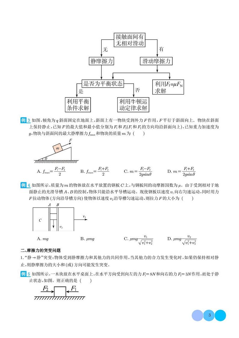 新高考物理一轮复习 摩擦力（原卷版+解析版）第3页