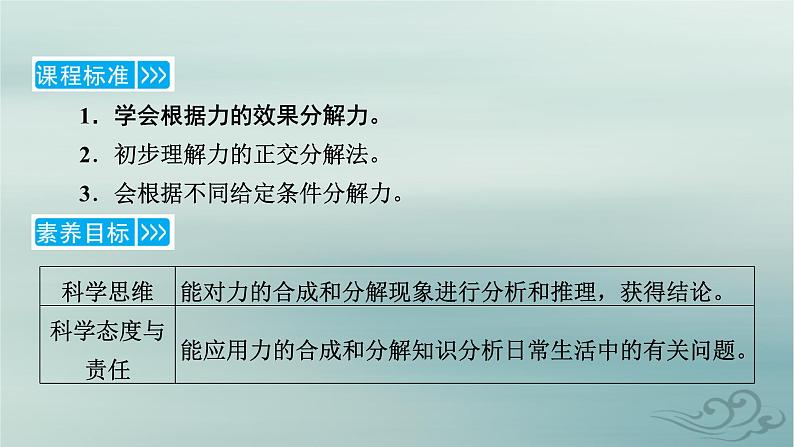 新教材适用2023_2024学年高中物理第3章相互作用__力4力的合成和分解第2课时力的效果分解法和力的正交分解法课件新人教版必修第一册第5页