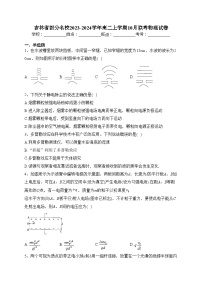 吉林省部分名校2023-2024学年高二上学期10月联考物理试卷(含答案)