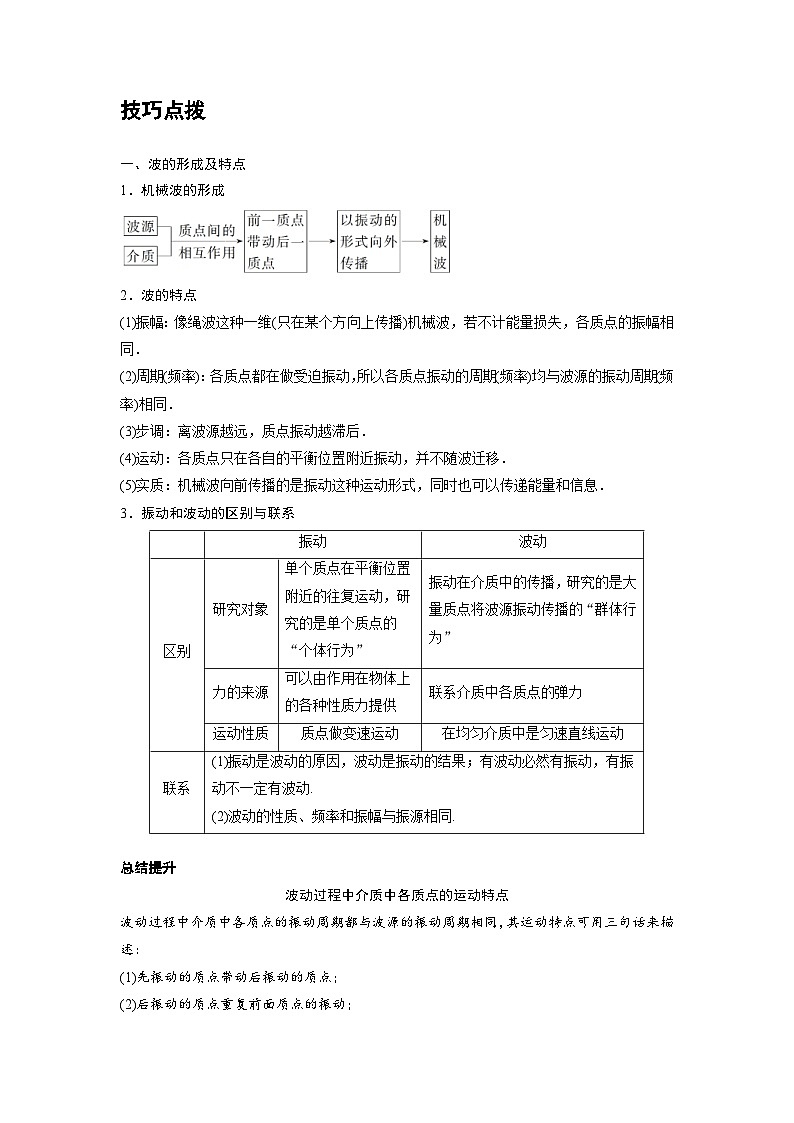 新教材高中物理选修第一册分层提升讲义12 C波的形成 提升版（含解析）第2页