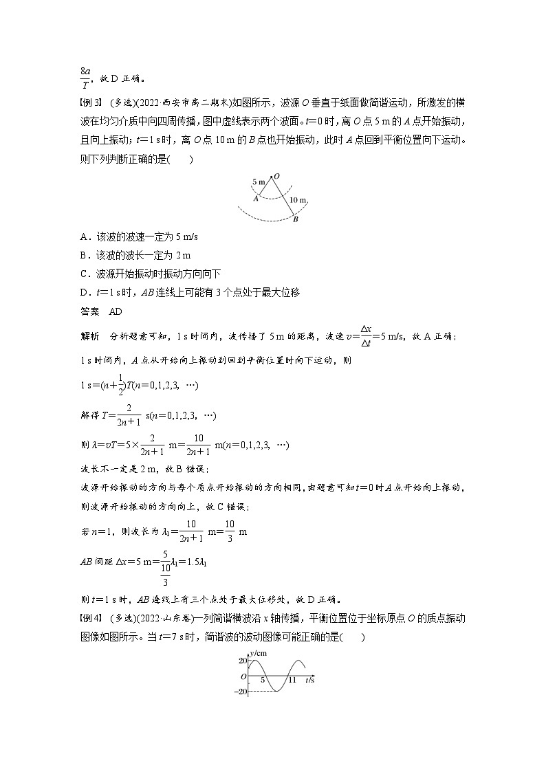 人教版高中物理新教材同步讲义 选择性必修第一册 第3章 章末素养提升（含解析）03
