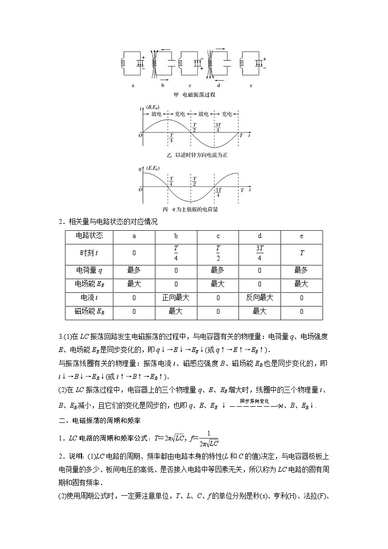 新教材高中物理选修第二册分层提升讲义12 B电磁振荡 中档版（含解析）第2页