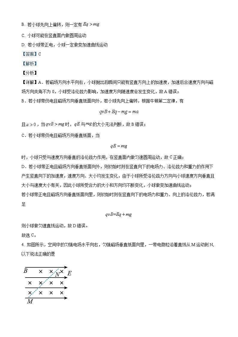河北省秦皇岛市青龙满族自治县实验中学2023-2024学年高二上学期10月月考物理试题（解析版）03