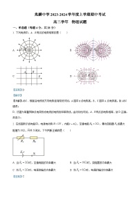 黑龙江省哈尔滨市兆麟中学2023-2024学年高二上学期期中物理试题（解析版）