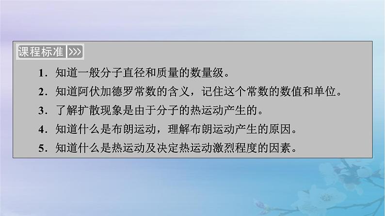 新教材适用2023_2024学年高中物理第1章分子动理论1分子动理论的基本内容第1课时物体是由大量分子组成的分子热运动课件新人教版选择性必修第三册第5页