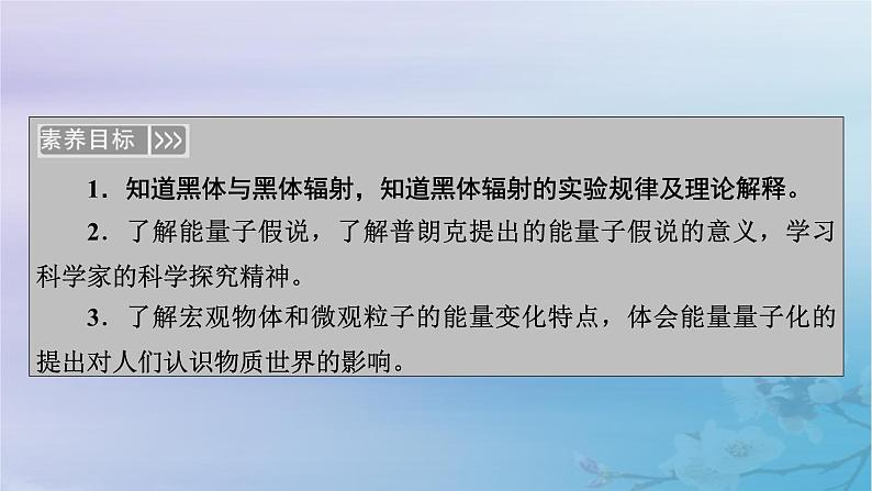新教材适用2023_2024学年高中物理第4章原子结构和波粒二象性1普朗克黑体辐射理论课件新人教版选择性必修第三册06