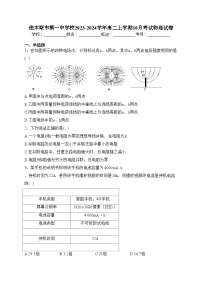 佳木斯市第一中学校2023-2024学年高二上学期10月考试物理试卷(含答案)