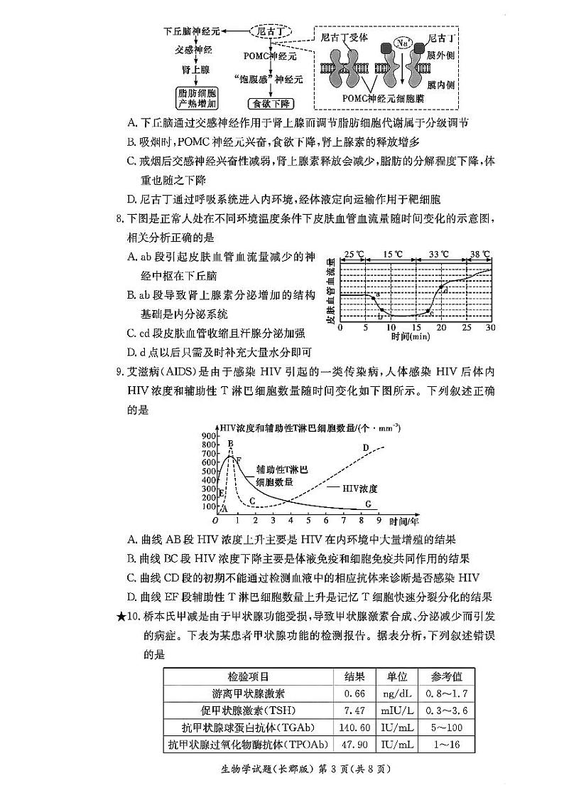 2024长沙长郡中学高二上学期期中考试物理试卷PDF版含答案03