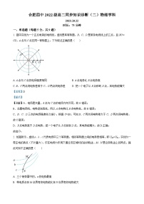 安徽省合肥市第四中学2023-2024学年高二物理上学期同步知识诊断试题（二）（Word版附解析）