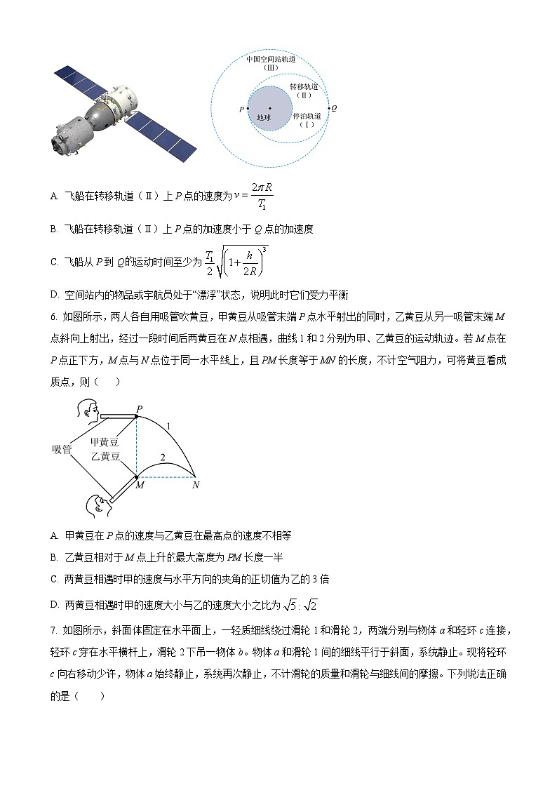 陕西省商洛市柞水县中学2023-2024学年高三上学期11月月考物理试题（原卷版）第3页