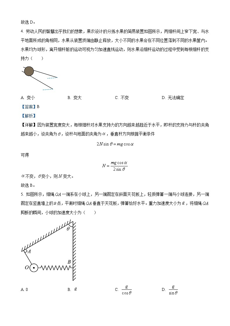 贵州省六盘水市纽绅中学2023-2024学年高三上学期10月月考物理试题含解析第3页