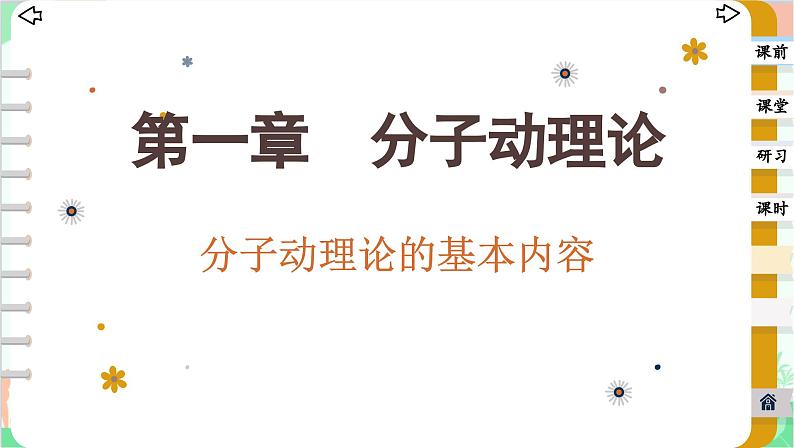 人教版（2019）物理选择性必修第三册 1.1 分子动理论的基本内容课件第1页