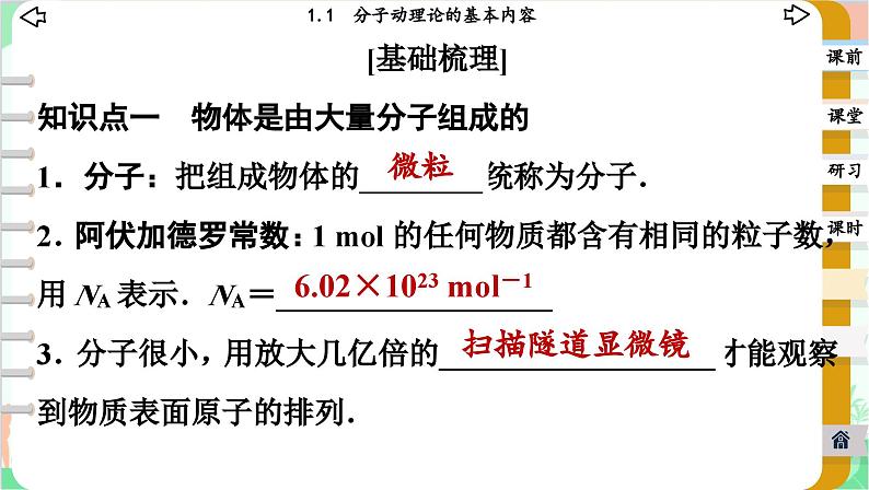 人教版（2019）物理选择性必修第三册 1.1 分子动理论的基本内容课件第4页