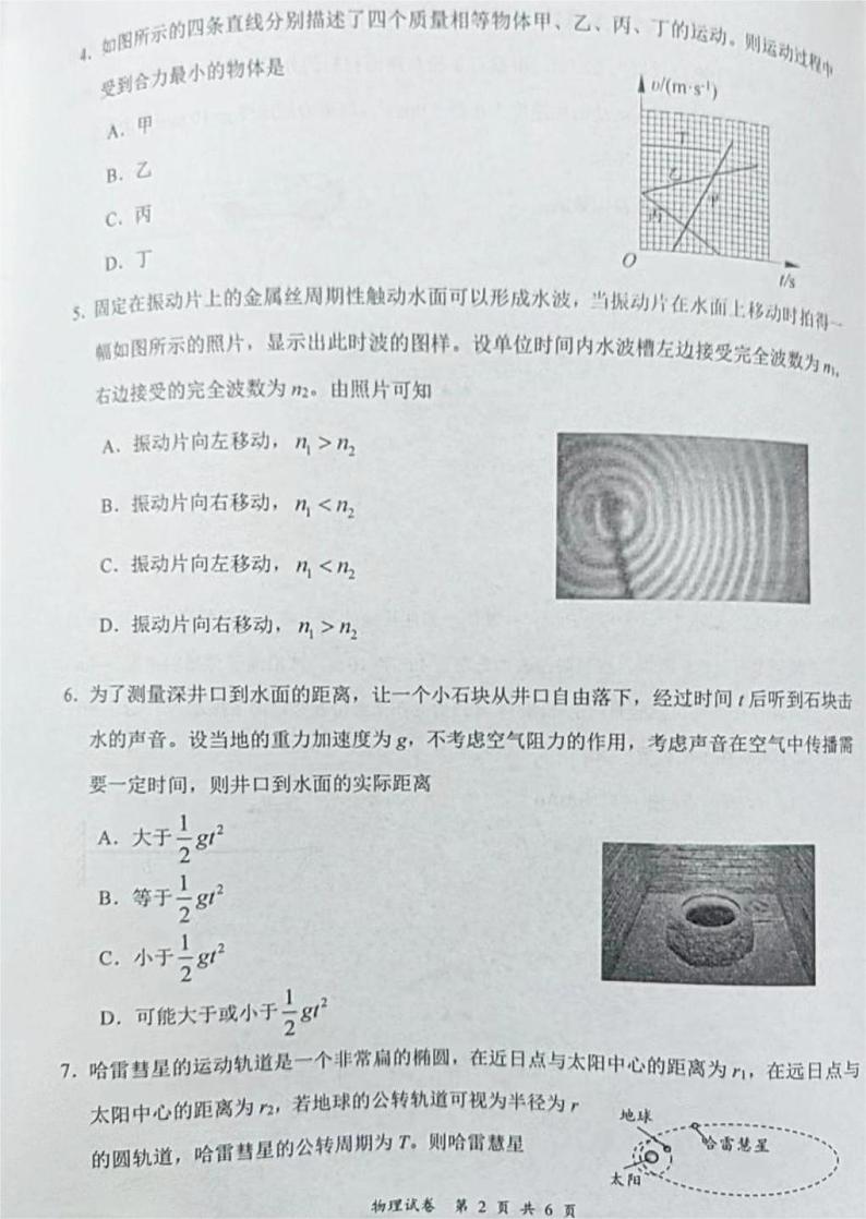 江苏省盐城市2023-2024学年高三上学期11月期中考试物理试题第2页