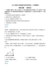 2024届四川省成都外国语学校高三上学期期中物理试题  （解析版）