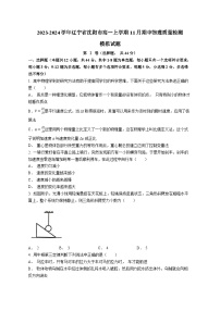 2023-2024学年辽宁省沈阳市高一上学期11月期中物理质量检测模拟试题（含解析）