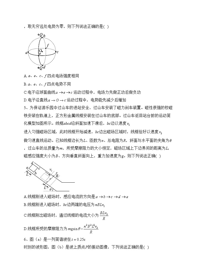 湖北省鄂东南名校2024届高三上学期期中联考物理试卷(含答案)第2页